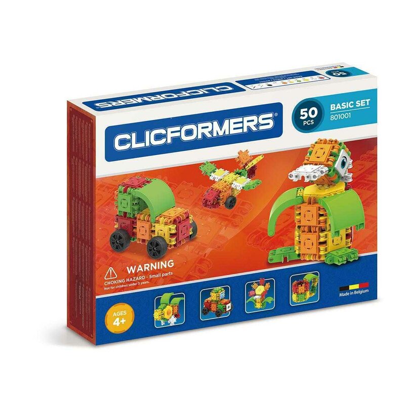 Clicstoys - Set de constructie Multifunctional Basic , Clicformers , 50 piese