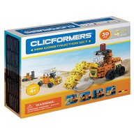 Clicstoys - Set de constructie Multifunctional Mini set cu vehicule de santier , Clicformers