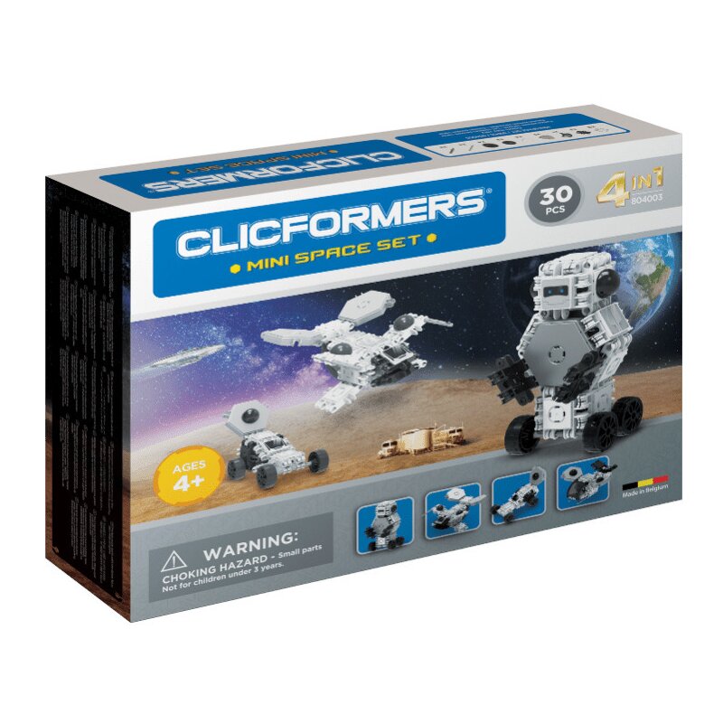 Clicstoys Set De Constructie Multifunctional Mini Spatiu Clicformers 30 Piese