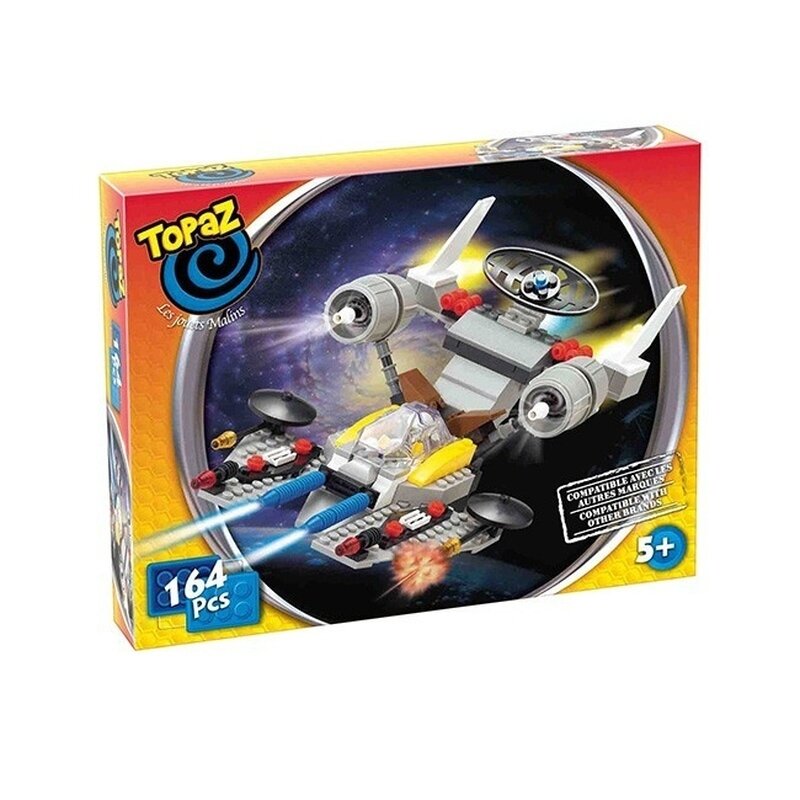 Set de construit tip lego-nava spatiala de patrulare-164 piese