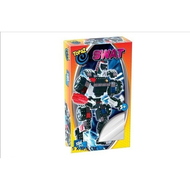 Set de construit tip lego-robot swat-184 piese