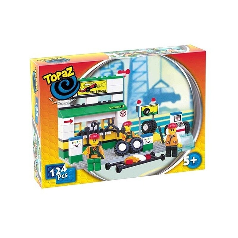 Set de construit tip lego-service auto-124 piese