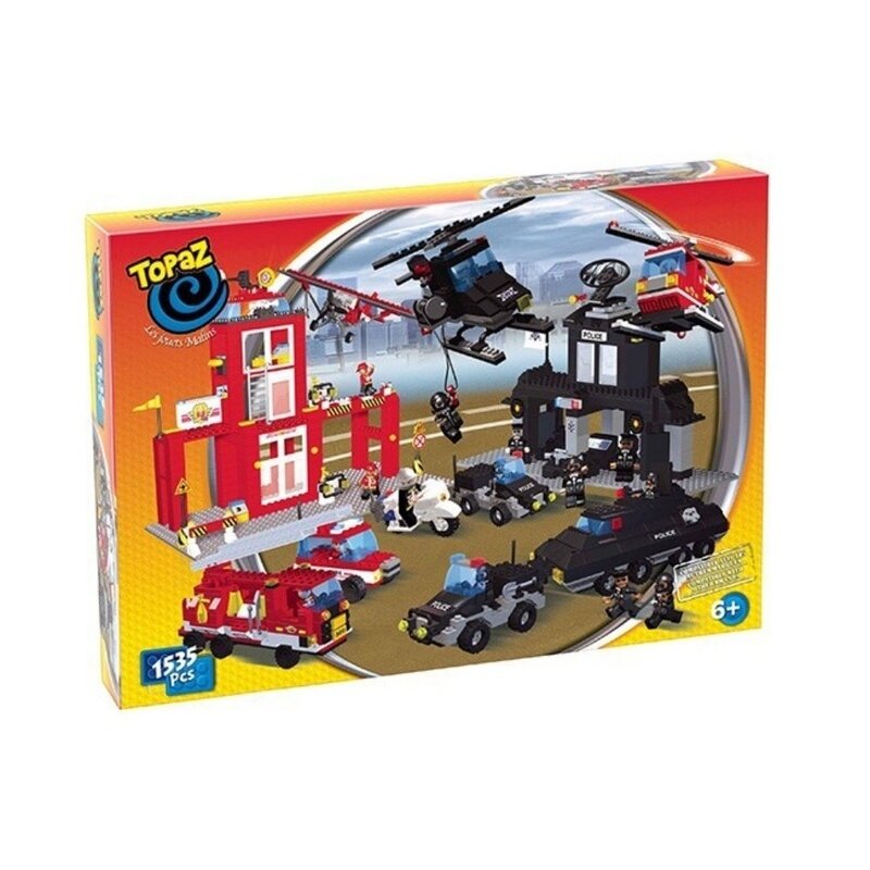 Set de construit tip lego-super centru de ajutor-1535 piese