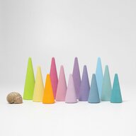 Grimm's spiel und holz design - Set de conuri colorate, pastel