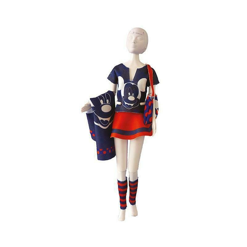 Dress your doll - set de croitorie hainute pentru papusi couture disney tiny mickey,