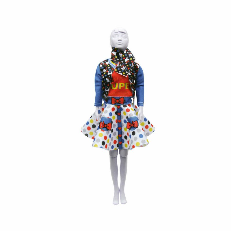 Dress your doll - Set de croitorie hainute pentru papusi Couture Hello Kitty Lucydots&bow,