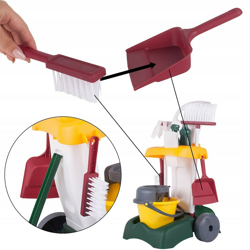 Set de curatenie mobil malplay cu 14 accesorii