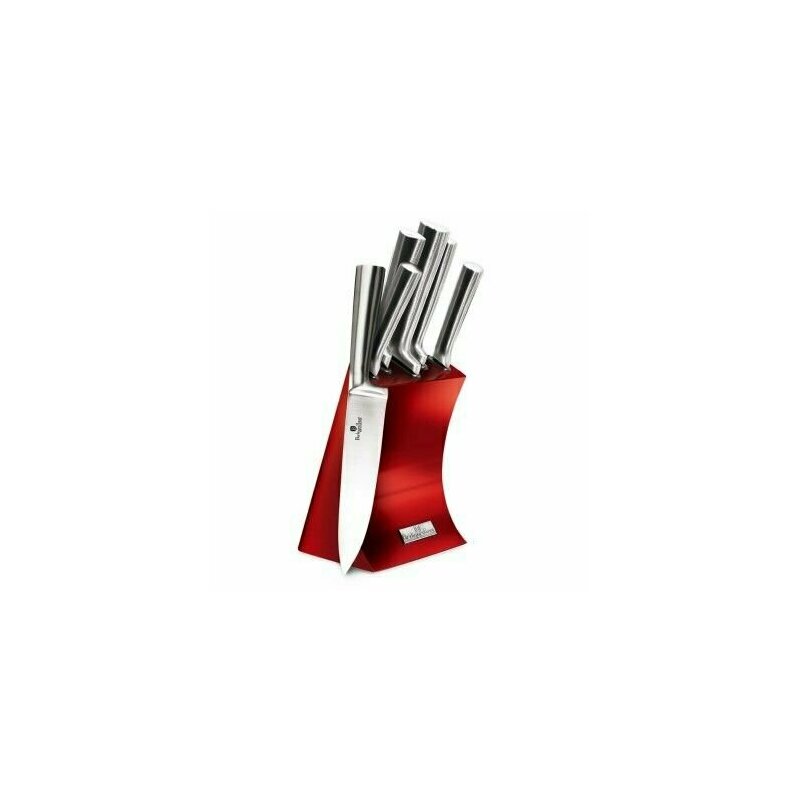 Berlinger haus - set de cutite 6 piese , burgundy collection , , bh 2450, otel inoxidabil, rosu