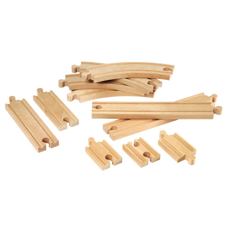 Brio - set extensie sine de tren , 11 piese, pentru incepatori