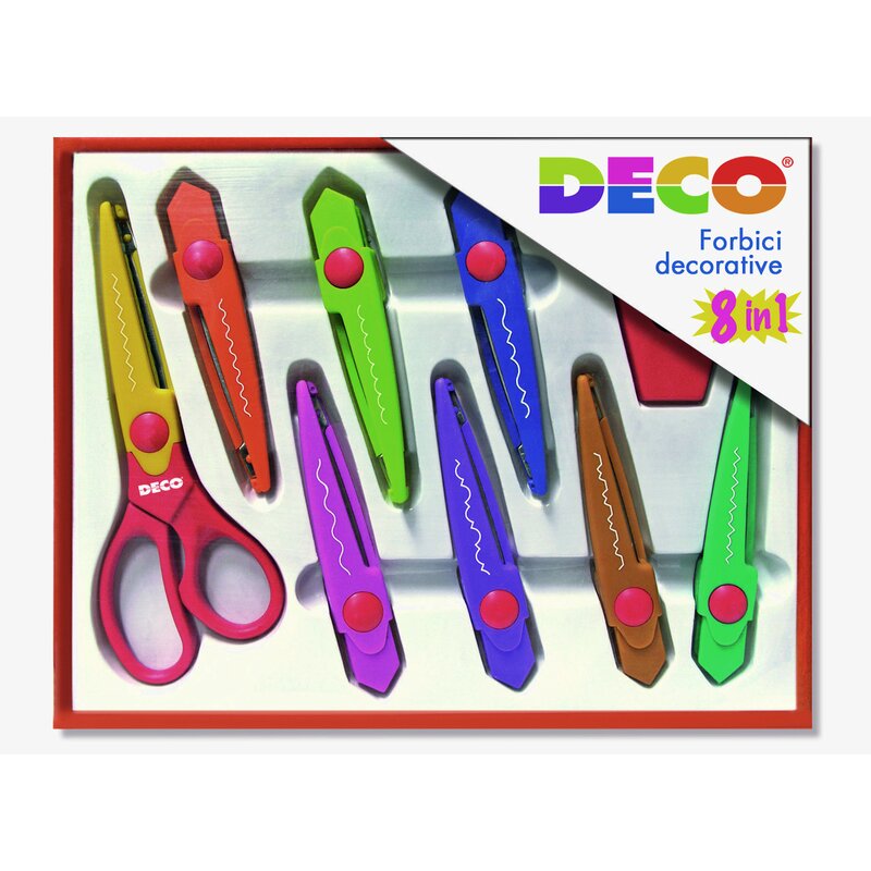 Cwr - set foarfeca decorativa deco 16.5 cm, cu 8 lame