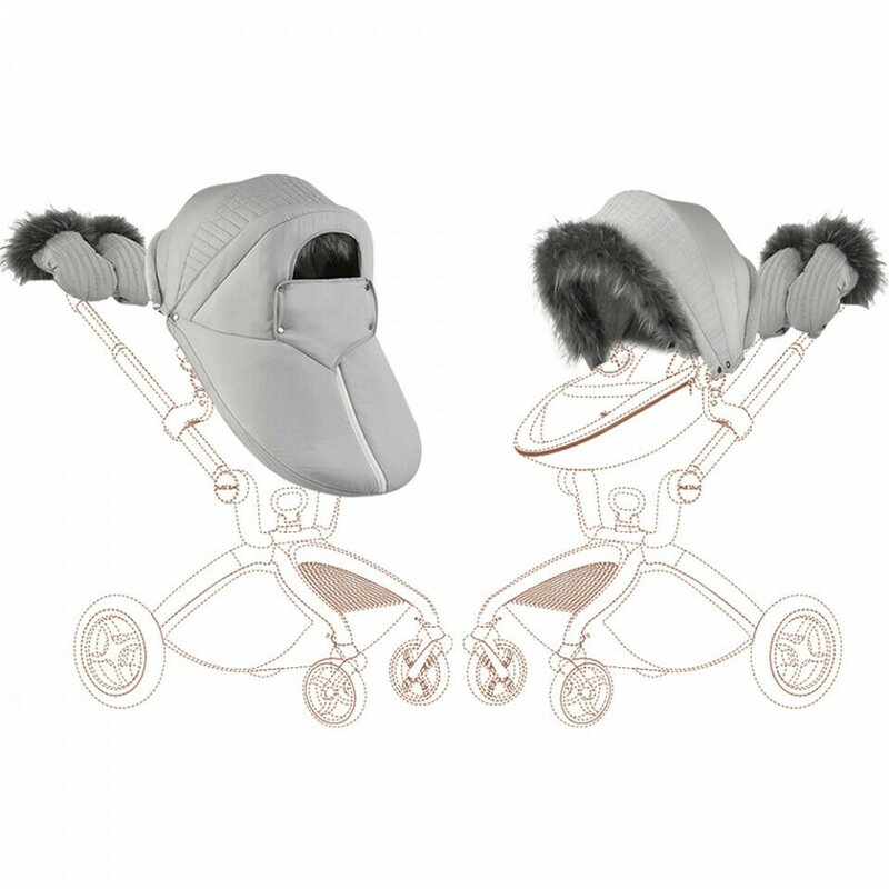 Hot mom - set de iarna pentru carucioarele premium, calduros, impotriva vantului, potrivit pentru landou si parte sport, culoare unisex