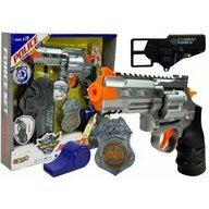 Leantoys - Set de joaca pentru copii, pistol cu toc, insigna si fluier de armata, , 7868