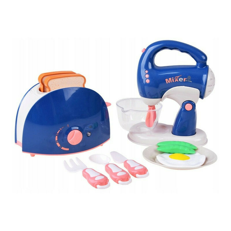 Set de jucarii pentru bucatarie, Toaster, Mixer, cu accesorii