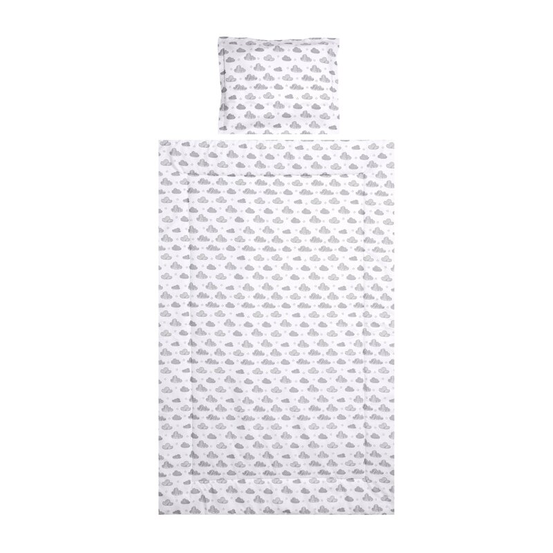 Lorelli - set de lenjerie pat 3 piese grey clouds