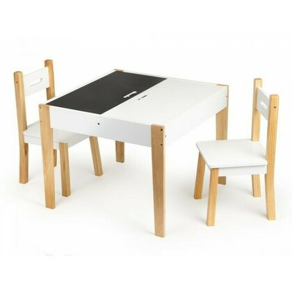 Ecotoys - Set Masa OTI43 , Cu 2 scaune, 62x61 cm