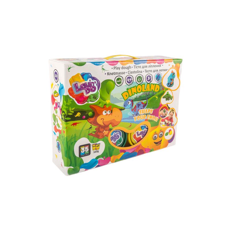 Okto - set de modelat plastilina, lovin'do - dino land
