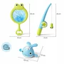 Set de pescuit pentru baie, Primabobo, Undita magnetica, 4 pestisori, Rezistenti la apa, Sustine dezvoltarea abilitatilor motorii si a coordonarii, 18 luni+, Multicolor - 3