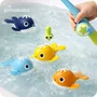 Set de pescuit pentru baie, Primabobo, Undita magnetica, 4 pestisori, Rezistenti la apa, Sustine dezvoltarea abilitatilor motorii si a coordonarii, 18 luni+, Multicolor - 6