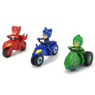 Dickie Toys - Set 3 Motociclete Eroi in Pijama cu 3 figurine