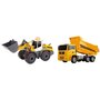Dickie Toys - Set vehicule Camion basculant Construction Twin Pack MAN,  Cu buldozer Liebherr L566 Xpower - 2