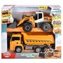 Dickie Toys - Set vehicule Camion basculant Construction Twin Pack MAN,  Cu buldozer Liebherr L566 Xpower - 3