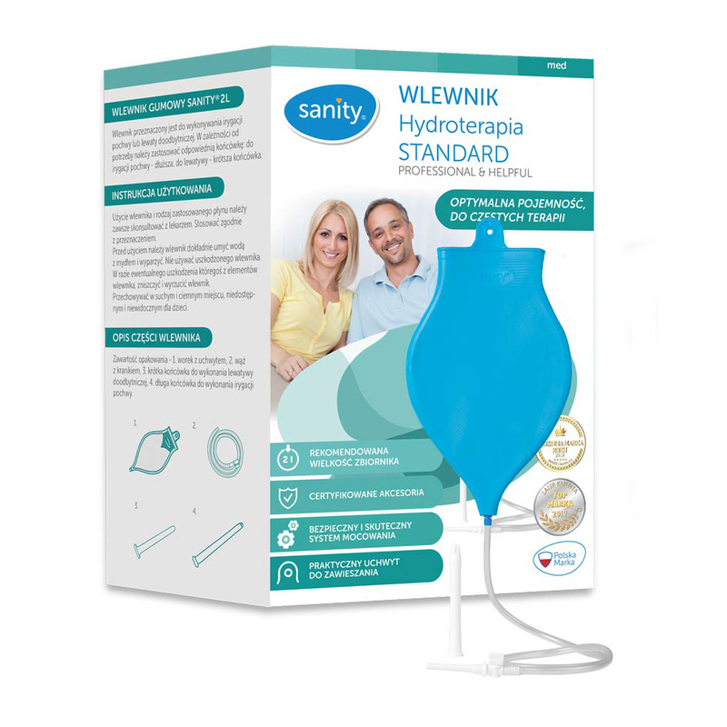 Set enteroclisma sanity hydroterapia standard pentru irigare vaginala si intestinala, capacitate...