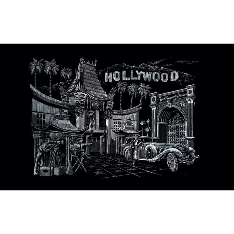 Set gravura - locuri celebre hollywood