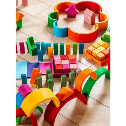 Marc toys - Set Handmade, 36 Cuburi in ladita