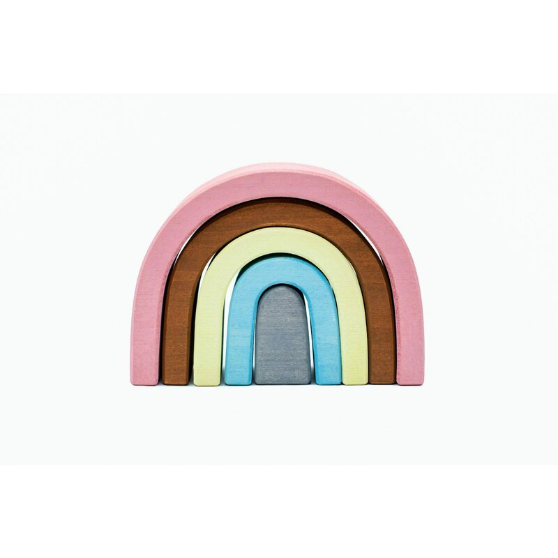 Marc toys - set handmade, curcubeu arcada mica roz