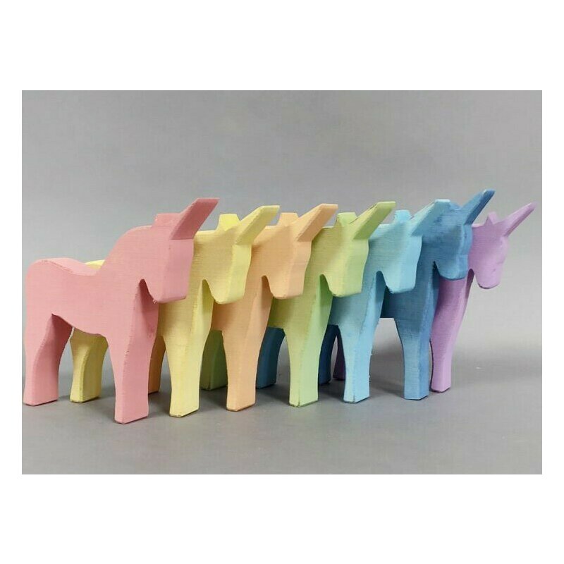 Marc toys - set handmade, unicorni culori pastel