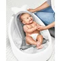 Set igiena Skip Hop: Recipient pentru cladire si cadita inteligenta, Cu suport detasabil, Pentru 3 etape de crestere, 2 doua pozitii ergonomice, Antiderapanta, Fara PVC si ftalati, 0 luni+, 70 x 48 x 29 cm, Alb/Gri - 11