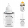 Set incalzitor biberoane, Lionelo, ThermUp 2.0, multifunctional + 2x biberoane, Philips Avent, Cu supapa AirFree, 0 luni+, 125 ml, Alb - 4