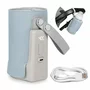 Set incalzitor biberoane, Lionelo, ThermUp Go Plus, USB, Albastru deschis + 2x biberoane, Philips Avent, Cu supapa AirFree, 0 luni+, 125 ml, Alb - 14