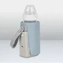 Set incalzitor biberoane, Lionelo, ThermUp Go Plus, USB, Albastru deschis + 2x biberoane, Philips Avent, Cu supapa AirFree, 0 luni+, 125 ml, Alb - 21