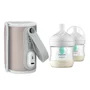 Set incalzitor biberoane, Lionelo, ThermUp Go, portabil, USB, Roz + 2x biberoane, Philips Avent, Cu supapa AirFree, 0 luni+, 125 ml, Alb - 1