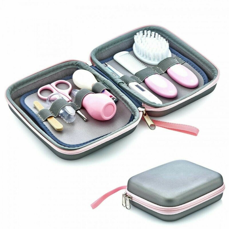 Babyjem - set ingrijire bebelusi cu 9 piese grooming set (culoare: roz)