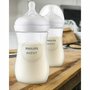 Set ingrijire Philips Avent: Biberon anticolici, Natural Response, 260 ml, 1 luni+, 2 buc + Suzete Ultra air, 2 buc, 0-6 luni, Din silicon, Verde/Galben - 2