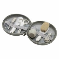 Set ingrijire, FreeON, Contine aspirator nazal, pila de unghii, unghiera, perie de par, piepene, forfecuta si periuta de dinti pentru deget, 0 luni+, Grey