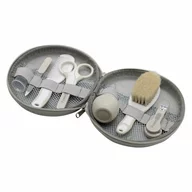 Set ingrijire, FreeON, Contine aspirator nazal, pila de unghii, unghiera, perie de par, piepene, forfecuta si periuta de dinti pentru deget, 0 luni+, Grey