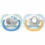 Set ingrijire Philips Avent: Biberon anticolici, Natural Response, 260 ml, 1 luni+, 2 buc + Suzete Ultra Air, 2 buc, 0-6 luni, Din silicon, Albastru/Portocaliu - 19