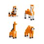 Pixio - Set joc constructii magnetice  Orange Animals, 162 piese, aplicatie gratuita iOS sau Android - 3