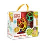 Set jucarii, Oball, Minge si zornaitoare, Pentru dezvoltarea abilitatilor motorii fine, prindere, scuturare, Fara BPA, 0 luni+, Multicolor - 2