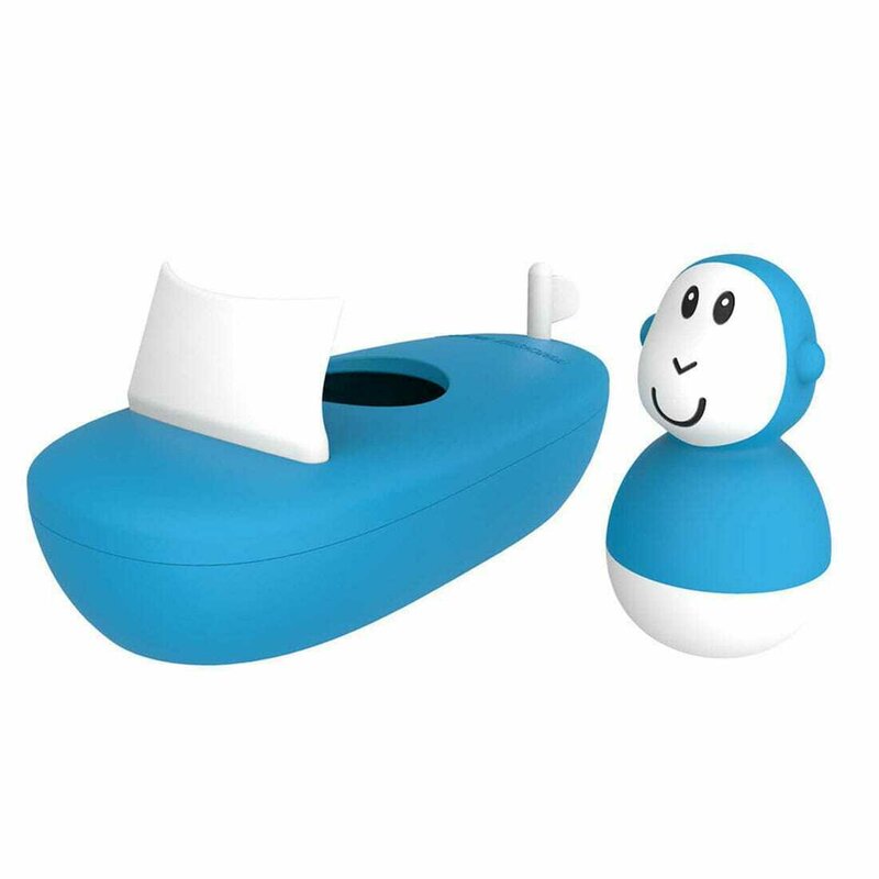 Matchstick monkey - set jucarii pentru baie, barcuta si hopa mitica