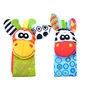 Set jucarii zornaitoare, Jokomisiada, Include sosete interactive si 2 bratari, Inchidere cu velcro, Din material, Stimuleaza dezvoltarea senzoriala si tactila, 0 luni+, Animals - 2