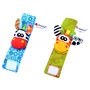 Set jucarii zornaitoare, Jokomisiada, Include sosete interactive si 2 bratari, Inchidere cu velcro, Din material, Stimuleaza dezvoltarea senzoriala si tactila, 0 luni+, Animals - 3