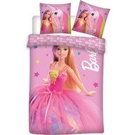 Suncity - Set lenjerie pat copii Barbie 100x135 + 40x60  BRM003767