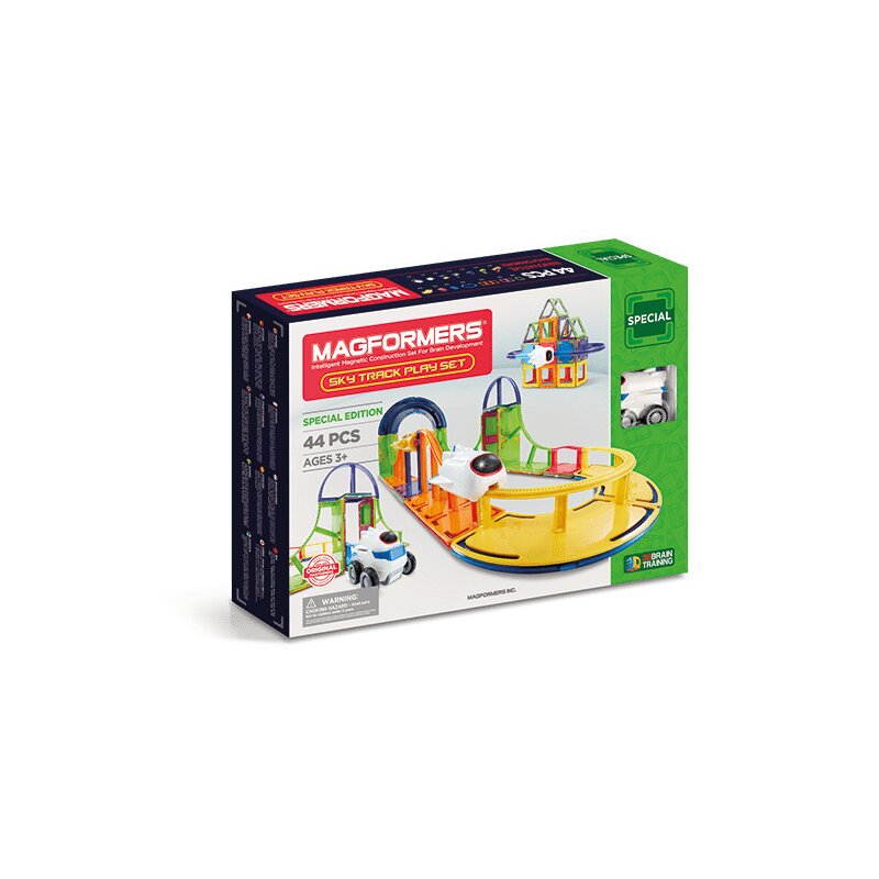 Clicstoys - set magnetic de construit- magformers, sky track play set
