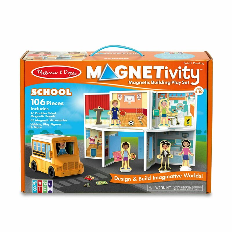 Melissa & doug - Set magnetic de joaca La Scoala -