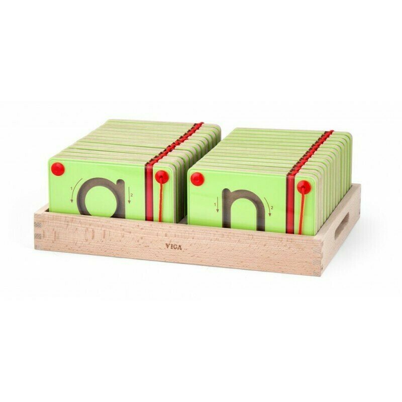 Viga - set magnetic litere mici , pentru scriere