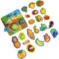 Roter Kafer - Jucarie magnetica Fructe si legume 24 piese, Cu plansa magnetica inclusa